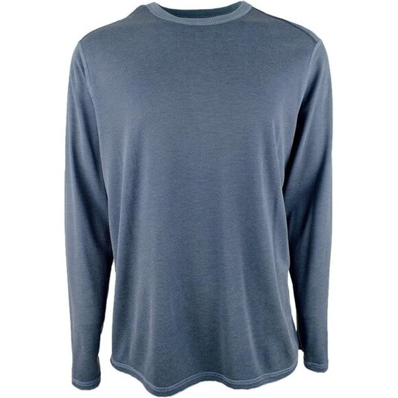 Tommy Bahama Flip Sky IslandZone Reversible Long Sleeve Tee Men’s S Ocean Deep - Picture 2 of 5